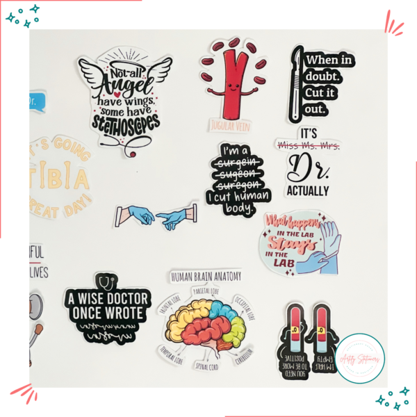 Doctor Themed Stickers Pack