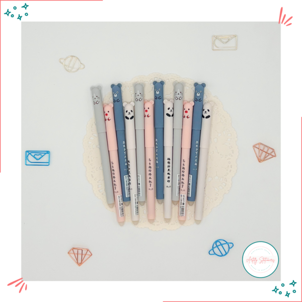 Cartoon Erasable Gel Pens