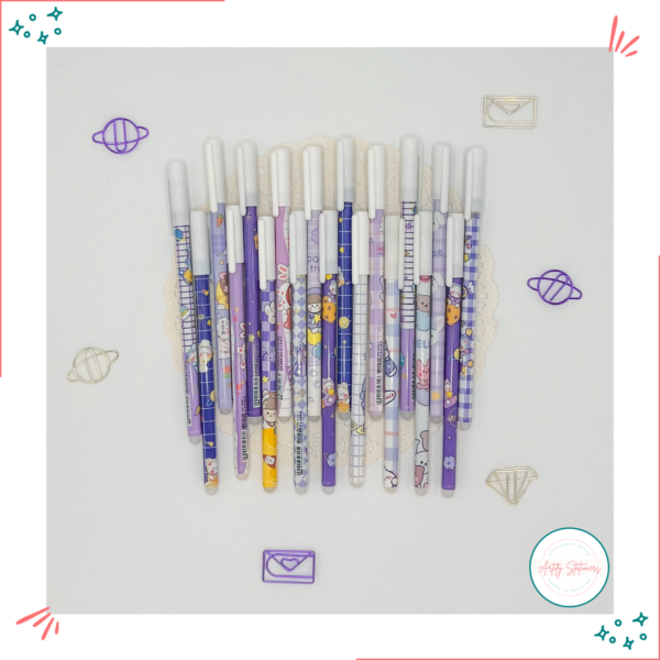 Purple Erasable Gel Pens