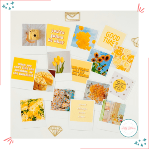 Yellow Polaroid Stickers