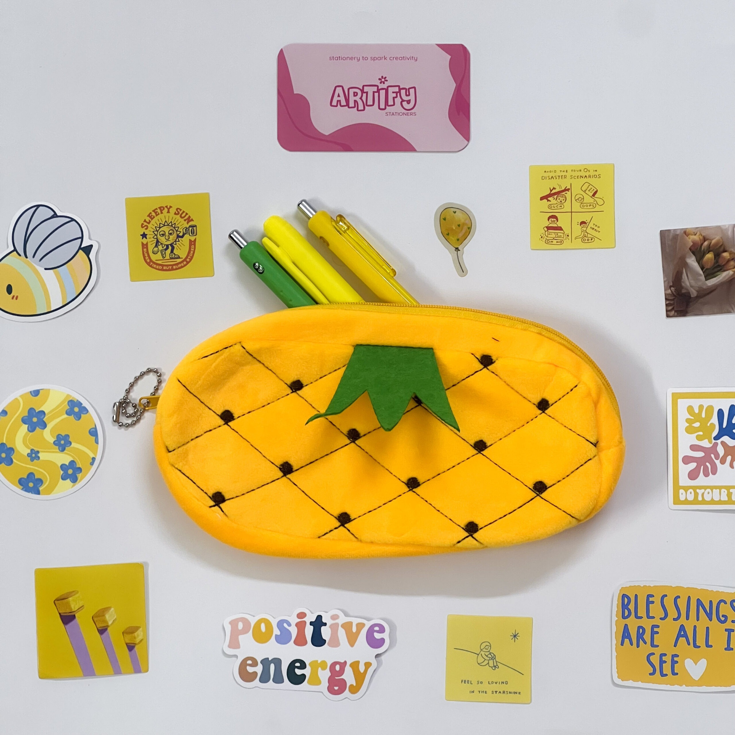 Pineapple Plush Pouch