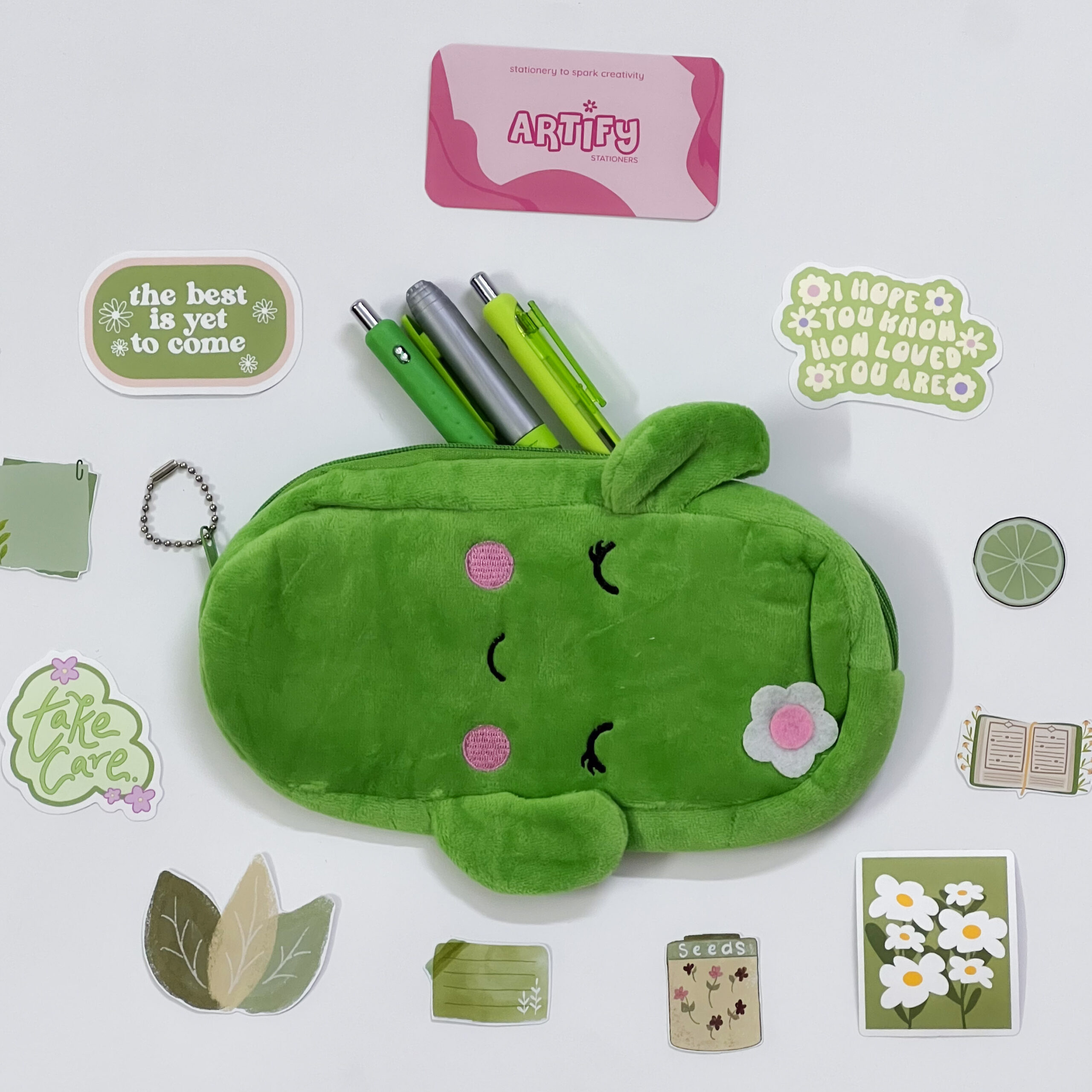 Kawaii Cactus Plush Pouch