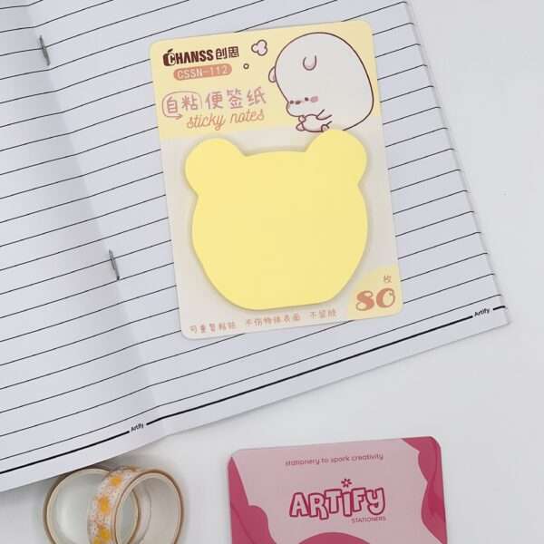 Yellow Bear Sticky Notes
