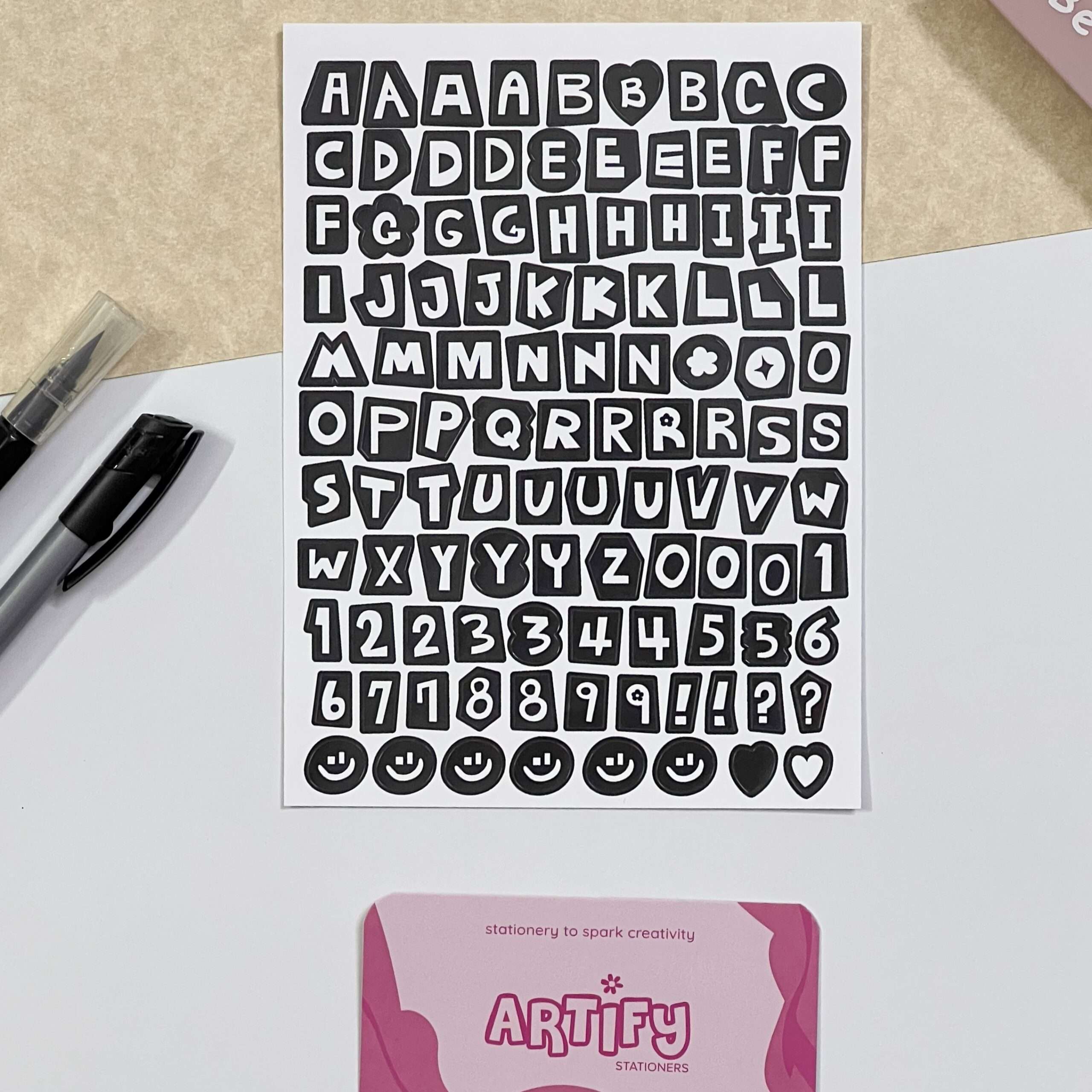 Colorful Alphabet Sticker Sheet - Image 5