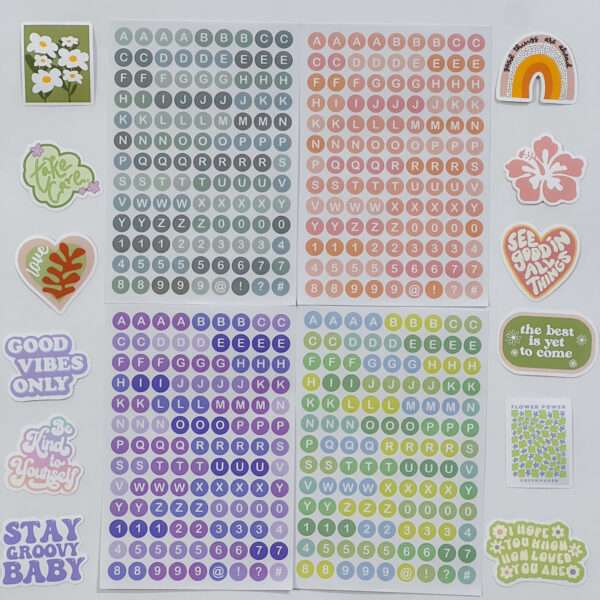 Alphabet Sticker Sheet - Image 3