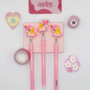 Pink Pencil with Unicorn Eraser