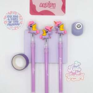 Purple Pencil with Unicorn Eraser