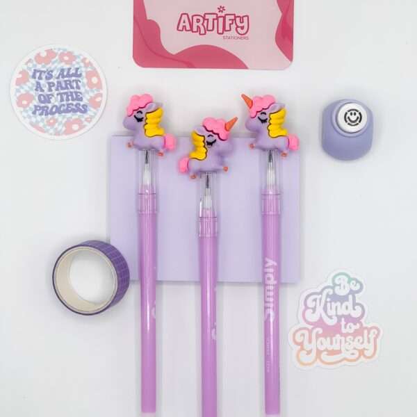 Purple Pencil with Unicorn Eraser