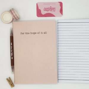 For the hope of it all notebook