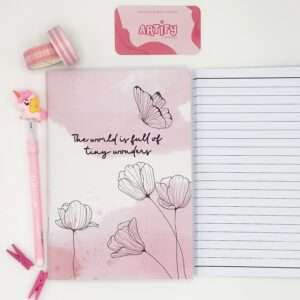 World full of tiny wonders notebook