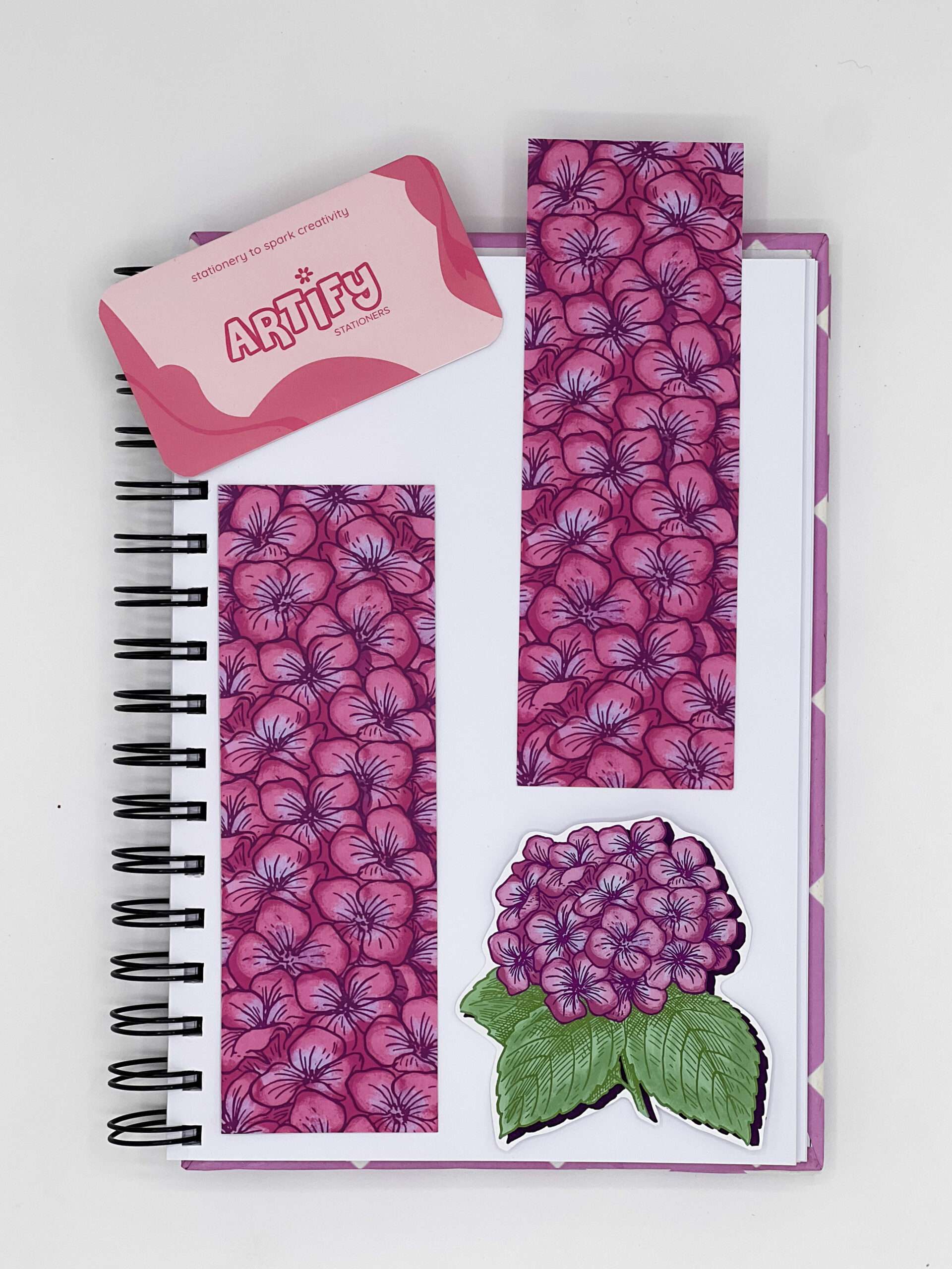 Hydrangea Bookmark