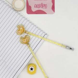 Kawaii Yellow Crystal Wand Pencil