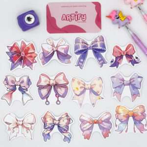 Lilac Bows Stickers Pack