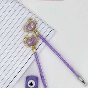 Kawaii Purple Crystal Wand Pencil