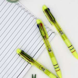 Green Retractable 3 Color Ballpoint Pen