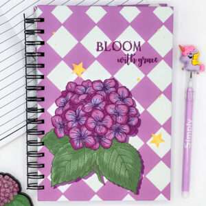 Hydrangea Lined Notebook